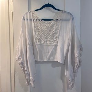 White Boho Top